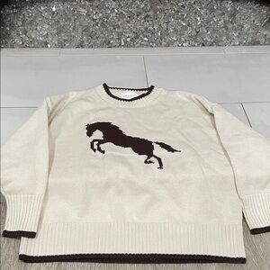 Soho and Stella horse knit sweater